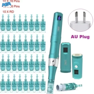 Dr. Pen Ultima A6S wireless microneedling pen with 32 cartridges, 2 batteries and AU plug