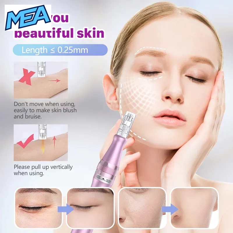 Dr. Pen Ultima M7 Wireless Microneedling Pen 6 Dr. Pen Ultima M7 0.25mm facial microneedling technique guide