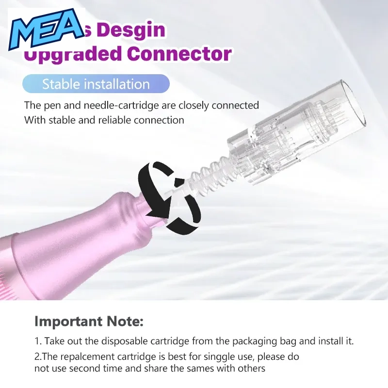 Dr. Pen Ultima M7 Wireless Microneedling Pen 4 Dr. Pen Ultima M7 bayonet twist-lock needle cartridge connector