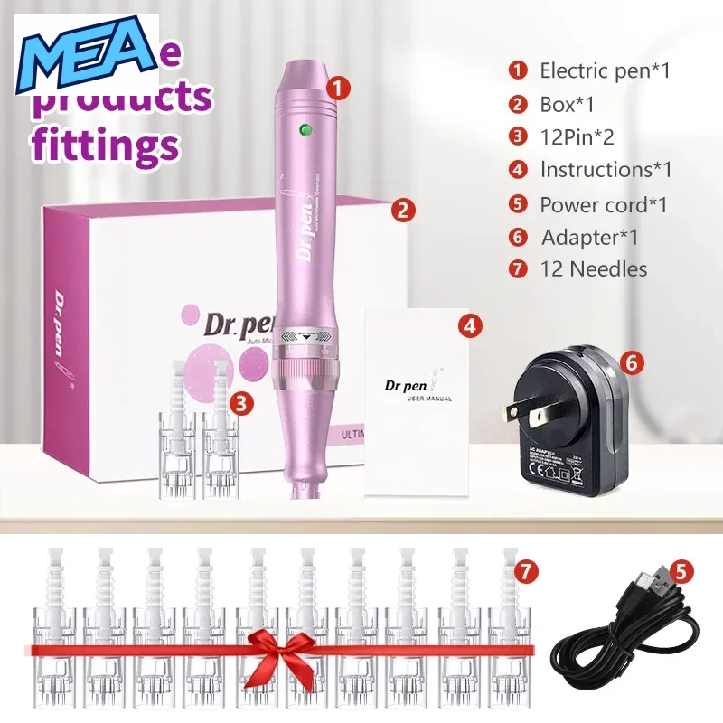 Dr. Pen Ultima M7 Wireless Microneedling Pen 10 Dr. Pen Ultima M7 microneedling pen package contents and accessories