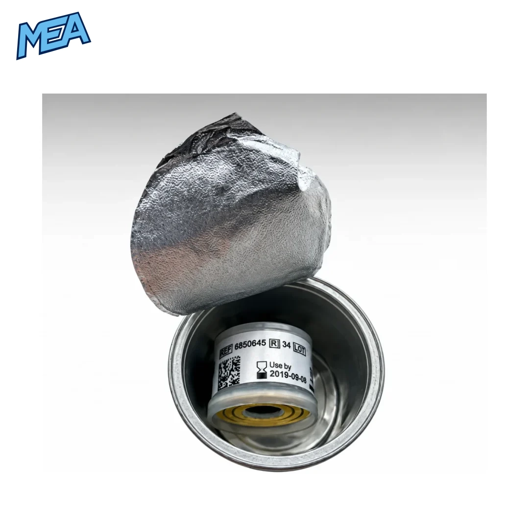 Drager 6850645 Oxygen Sensor O2 Cell For Evita 2 Evita 4 Evita XL & Fabius (New) 4 Drager 6850645 O2 cell inside opened foil-sealed container