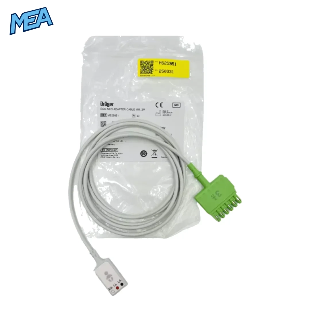 Drager ECG NEO Adapter Cable MS25951 2M neonatal patient monitoring accessory