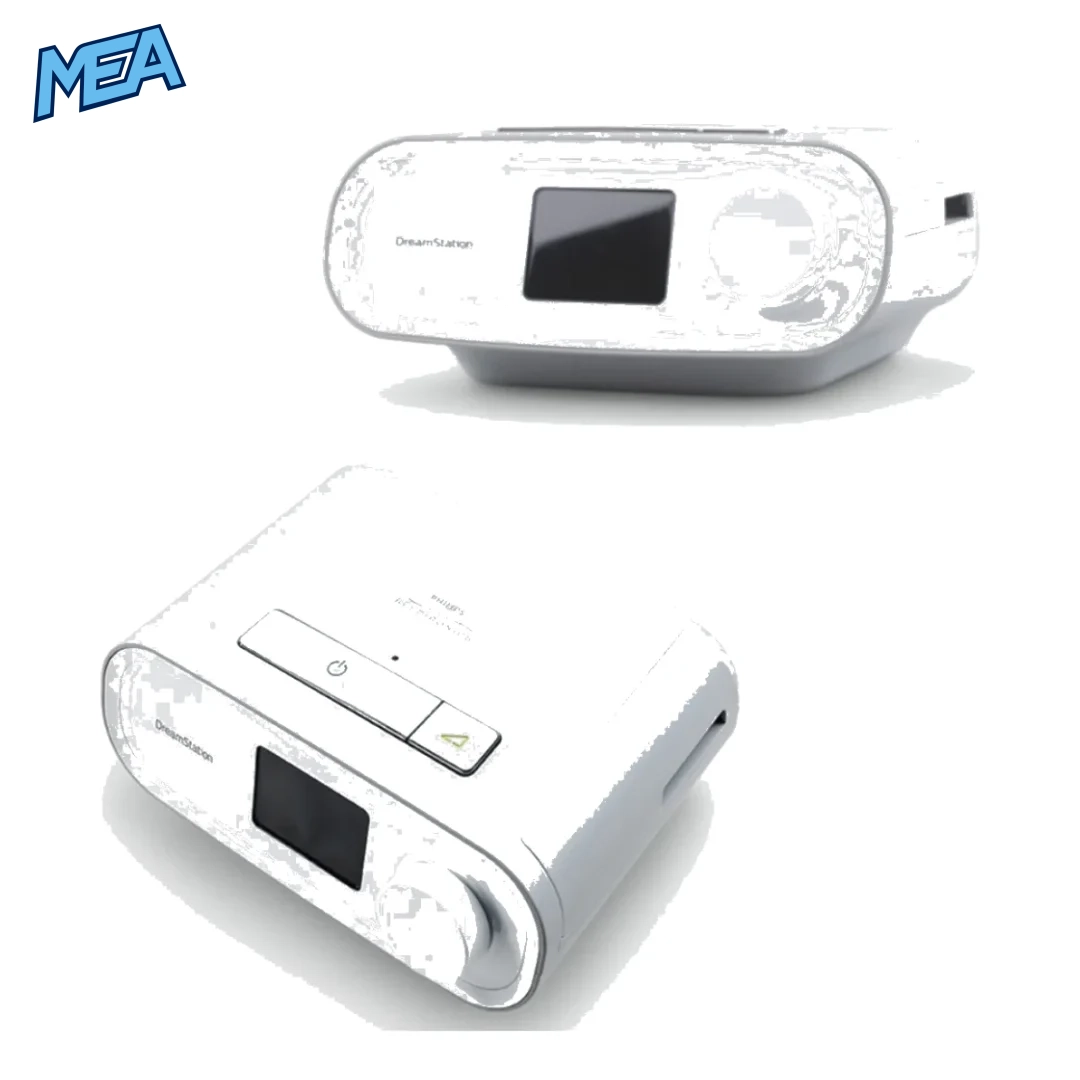 Philips Dreamstation Auto CPAP Machine Automatic (Refurbished) 2 Philips DreamStation Auto CPAP APAP device front view with display screen and compact design