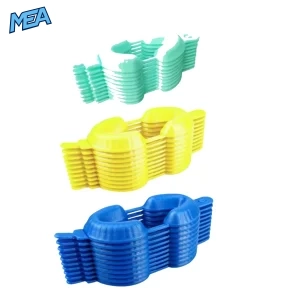 Dual Arch EVA Foam Dental Fluoride Trays - 30 Pieces Color-Coded S M L