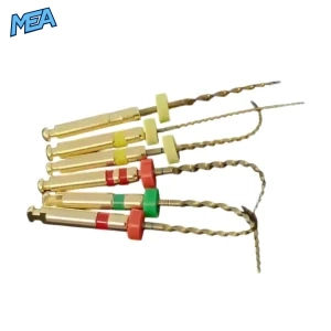 E-FLEX Gold dental NiTi rotary files open end design root canal preparation tools 21mm 25mm