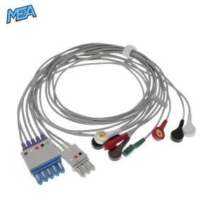 ECG EKG leadwire Philips compatible 3 lead and 5 lead electrode cable for patient monitors