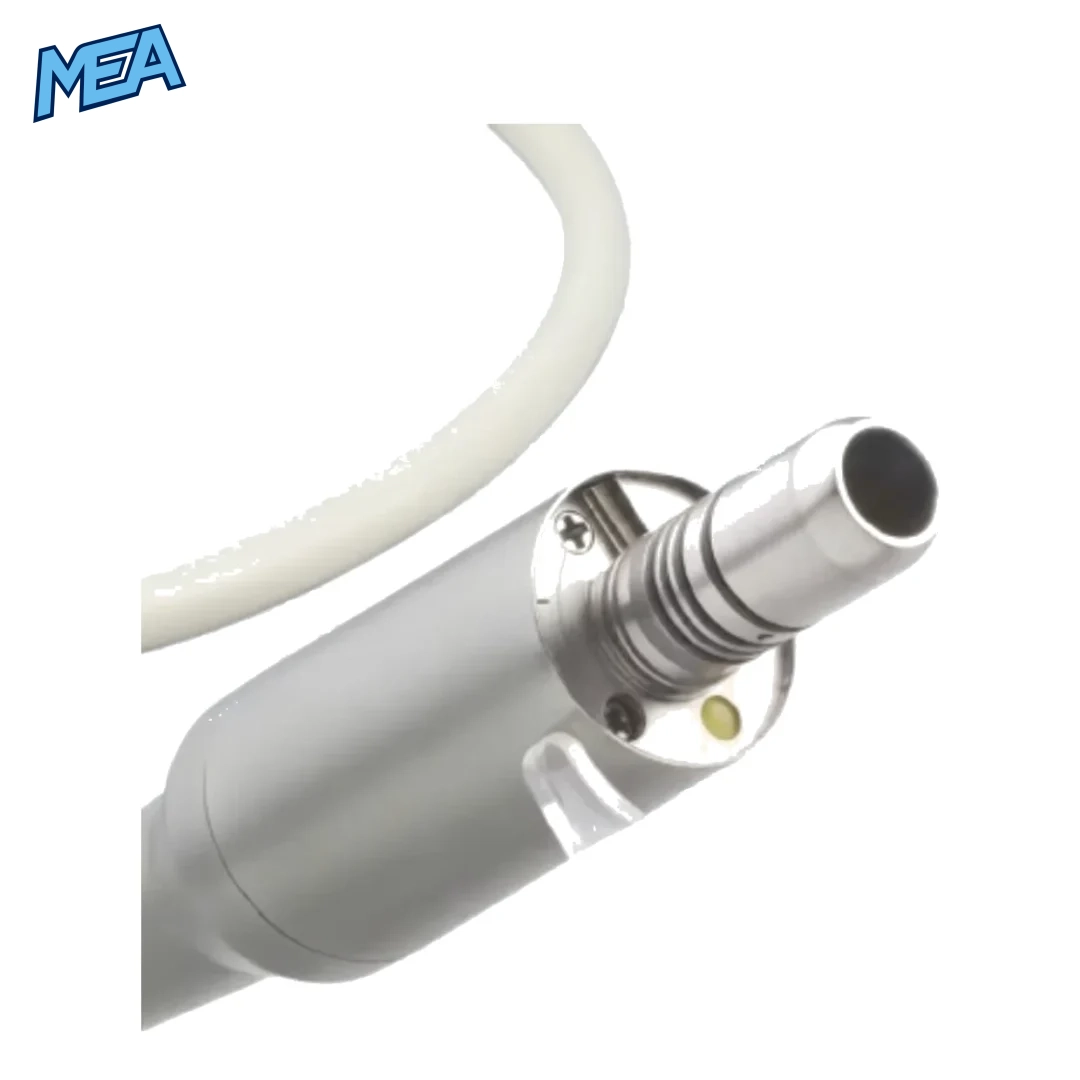 Electric dental micromotor handpiece metal body with LED light for brushless motor systems
