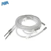 Endoscopy irrigation pump silicone tubes with interface adapters for medical endoscopic systems
