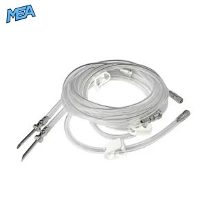 Endoscopy irrigation pump silicone tubes with interface adapters for medical endoscopic systems