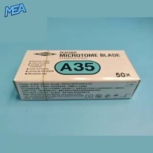 Feather A35 microtome blade dispenser with 50 disposable stainless steel blades