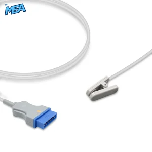 Adult Ear Clip SpO2 Sensor 3.0m for GE Healthcare Monitors Reusable, Technology: Nellcor OxiMax