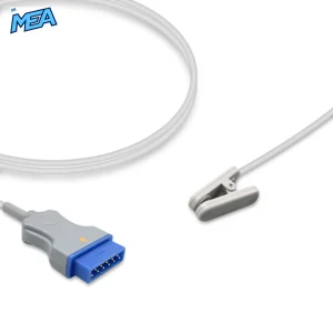 Adult Ear Clip SpO2 Sensor 3.0m for GE Healthcare Monitors Reusable, Technology: Nellcor Oxismart