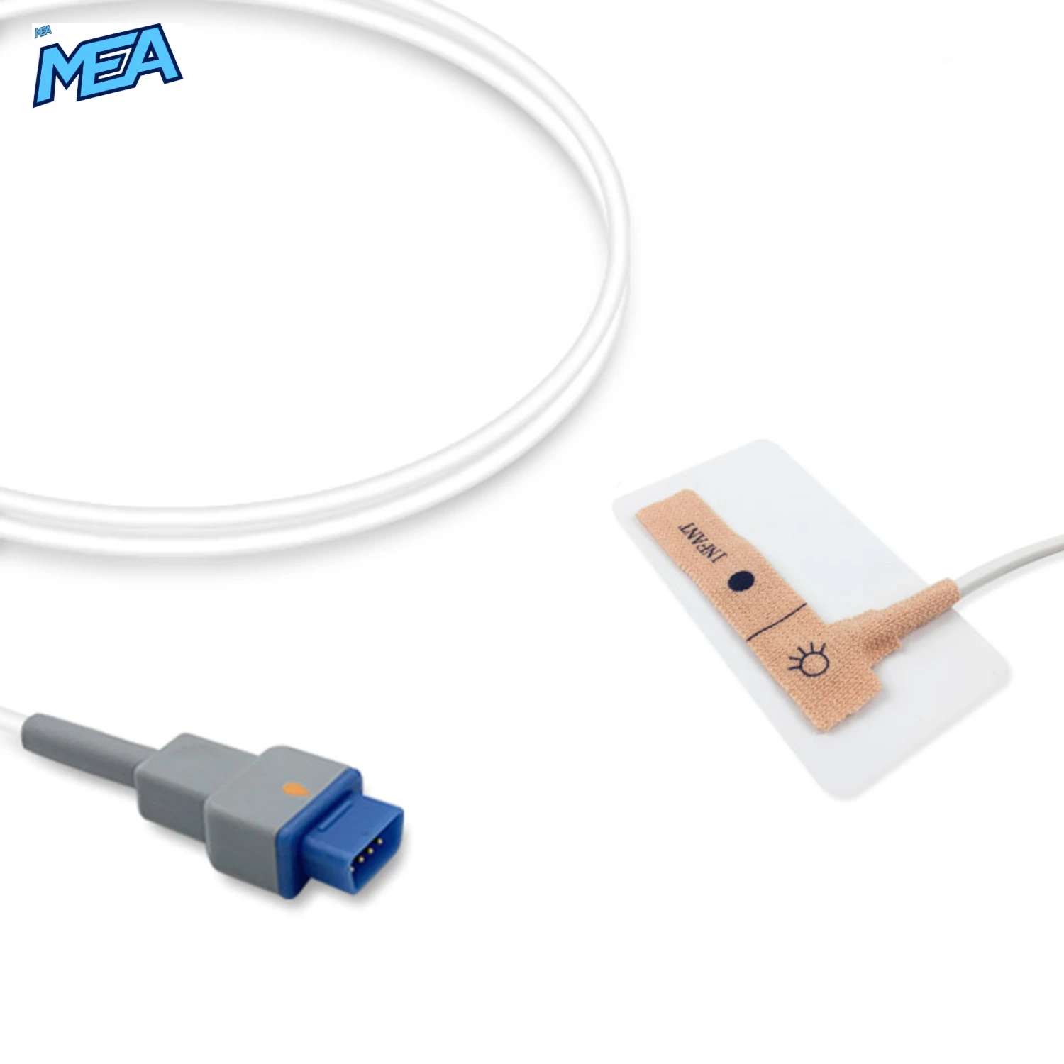 Infant Non-woven Adhesive SpO2 Sensor 0.9m for GE Healthcare TS-AF-10 Disposable, Technology: Trusignal (Box of 24) 1 Infant Non-woven Adhesive SpO2 Sensor 0.9m for GE Healthcare TS-AF-10 Disposable, Technology: Trusignal
