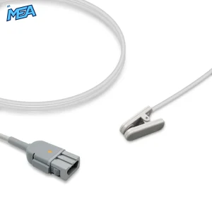 Adult Ear Clip SpO2 Sensor 3.0m for GE Healthcare TS-E4-MC Reusable, Technology: Trusignal