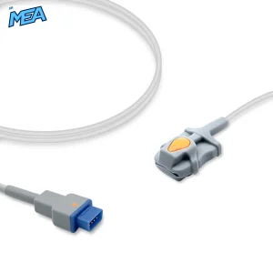 Pediatric Soft Tip SpO2 Sensor 1.0m for GE Healthcare TS-SP-D Reusable, Technology: Trusignal