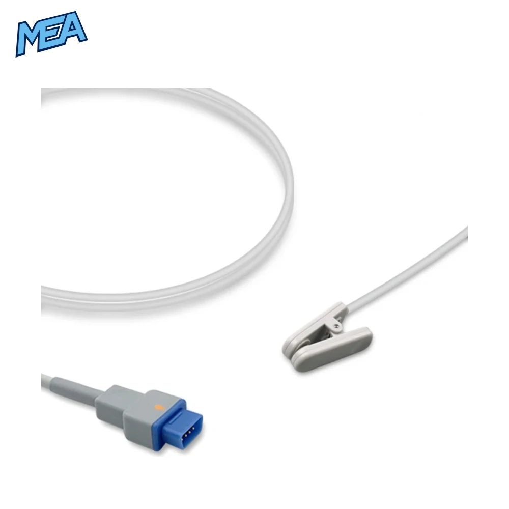 GE TruSignal Adult Ear Clip SpO2 Sensor 1.0m 1 GE TruSignal Adult Ear Clip SpO2 Sensor 1.0m with 9-pin connector