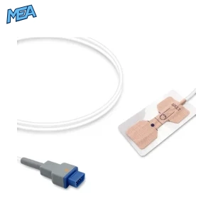 GE TruSignal TS-AAW-10 adult non-woven adhesive SpO2 sensor with 0.9m cable and 9-pin connector