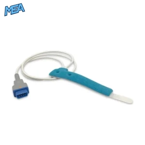 GE TruSignal TS-AP-10 adult/neonate non-adhesive foam SpO2 sensor with 0.9m cable and 9-pin connector