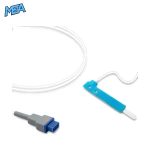 GE TruSignal TS-PAW-10 pediatric/infant non-adhesive foam SpO2 sensor with 0.9m cable and 9-pin connector