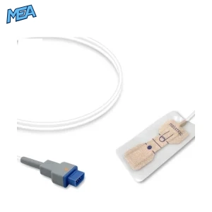 GE TruSignal TS-PAW-25 pediatric non-woven adhesive SpO2 sensor with 0.9m cable and 9-pin connector