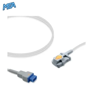 GE TruSignal TS-SP-D pediatric soft tip SpO2 sensor with 1.0m cable and 9-pin connector