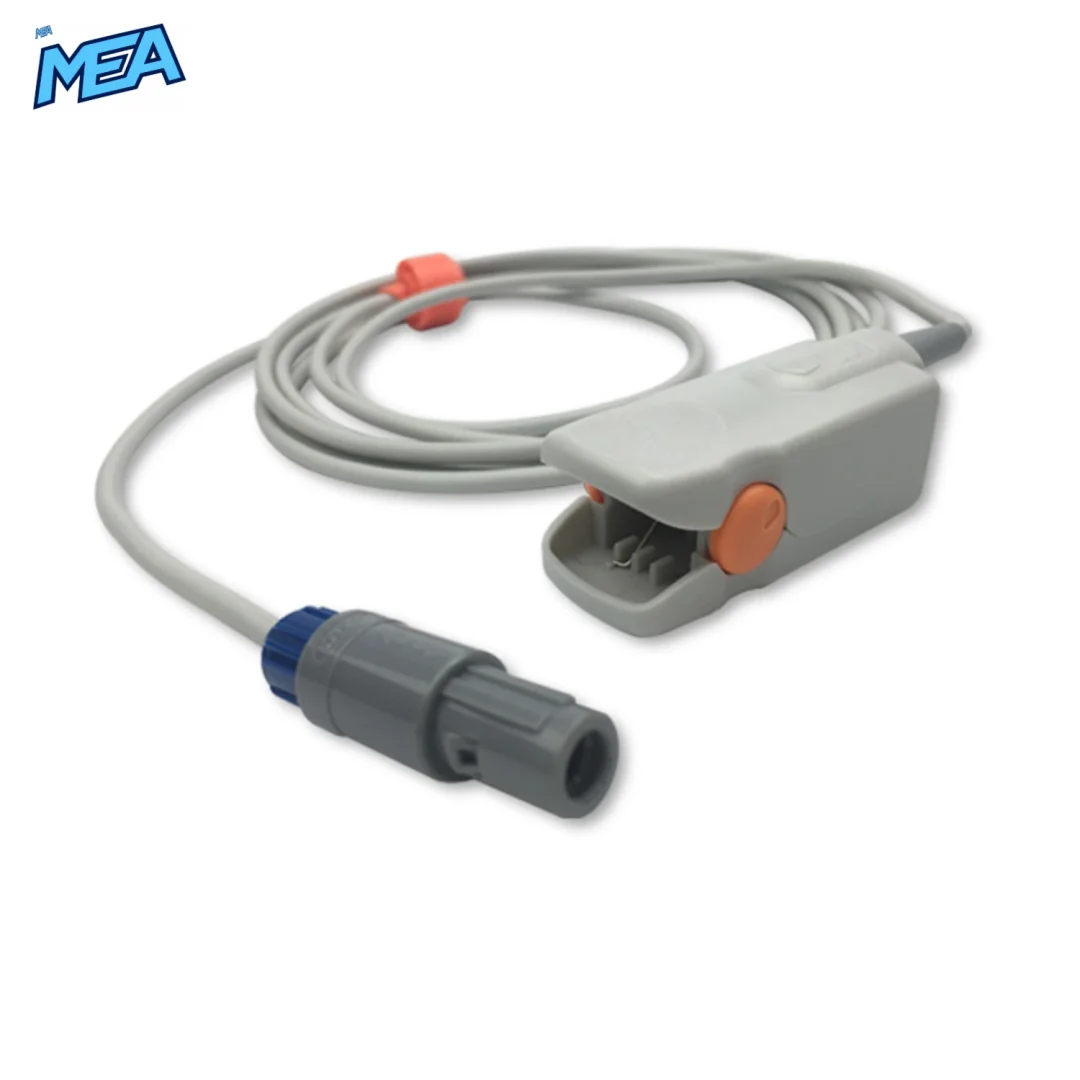 Adult Hard Shell SpO2 Sensor 3.0m for General Meditech Monitors Reusable, Technology: Digital view 2
