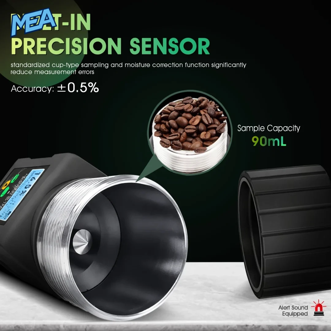 Grain moisture tester 90 ml metal sampling cup with built-in precision sensor