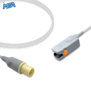 Adult Hard Shell SpO2 Sensor 3.0m for Hellige Monitors Reusable, Technology: Nellcor Oxismart