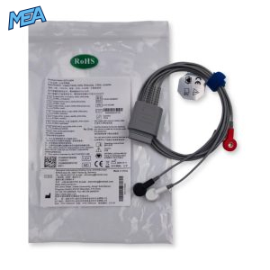 3-lead ECG Leadwire Set with Snap end AHA for Edan iT30-EL3DASH01 50cm, Reusable