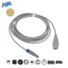 IBP Extension Adapter Cable For Choice 6 Pin Patient Monitor, For BD Edward Abbott Medex PVB Utah Pressure Transducers 4 ibp extension adapter cable for choice 6 pin patient monitor compatible with bd edwards and utah transducers