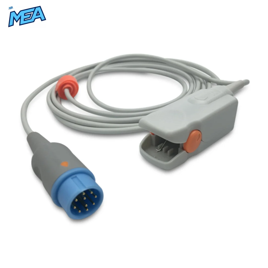 Adult Hard Shell SpO2 Sensor 3.0m for Infinium P02111 Reusable, Technology: Nellcor Oxismart view 2