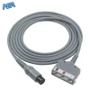 IVY Biomedical Systems 7800 7600 ECG Trunk Cable 590317 590406 590323 Radiotransparent X-RAY MRI ECG Cable 12 IVY Biomedical 7800 7600 ECG trunk cable 590317 3-lead with AAMI 6-pin connector