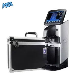JD-2600A Auto Lensmeter with 7-inch touchscreen and carrying case