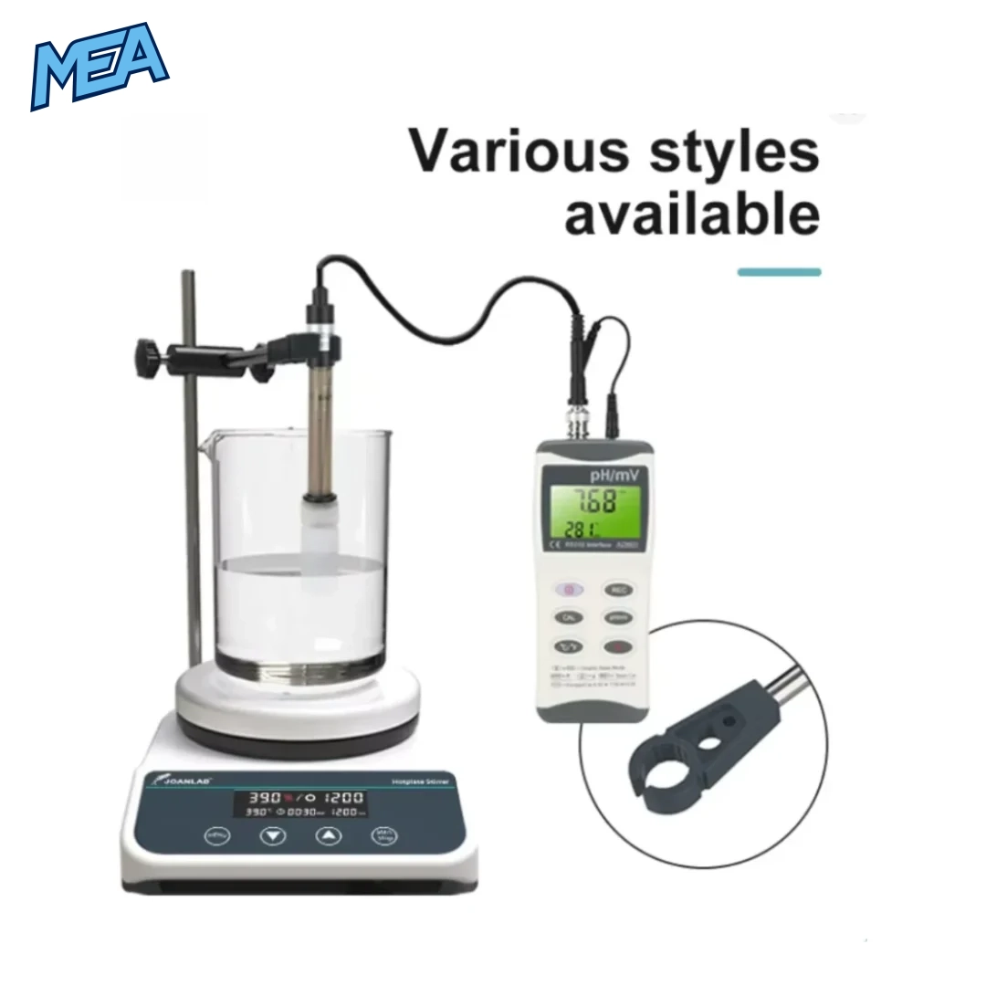 JOANLAB HS5 Magnetic Stirrer With Heating Stirrer Laboratory Thermostatic Digital Display Magnetic Mixer Hot Plate 110v ~ 220v 10 JOANLAB digital magnetic stirrer with beaker, supported pH probe and handheld pH meter