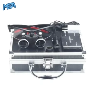 Dental Loupes 2.5/3.5x Black Magnifier Lab Medical Magnification Binocular Magnifier Headlight Headlamp 5W Seperately