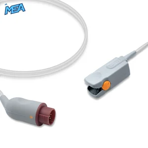 Adult Hard Shell SpO2 Sensor 3.0m for Kontron 608010 Reusable, Technology: Nellcor Oxismart