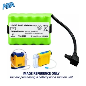 Laerdal LCSU4 battery 886113 12V 1.65Ah NiMH rechargeable pack with lead and plug