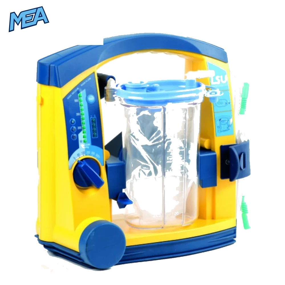 Laerdal Suction Unit (LSU) Emergency Medical Suction Device 2 Laerdal LSU portable suction machine with disposable bag system for EMS emergency airway suction procedures