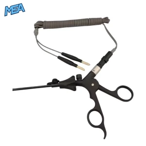 Laparoscopic Bipolar Forceps 5mm with Maryland Double Action Jaw and Bipolar Cable for Surgery