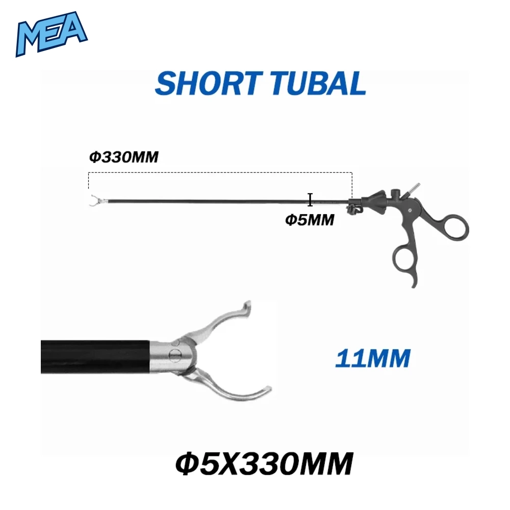 Reusable Laparoscopic Grasping Forceps 5mm x 330mm Stainless Steel With Locking Handle (17 Options New) 10 ST004 laparoscopic short tubal grasping forceps 5mm x 330mm with 11mm jaw