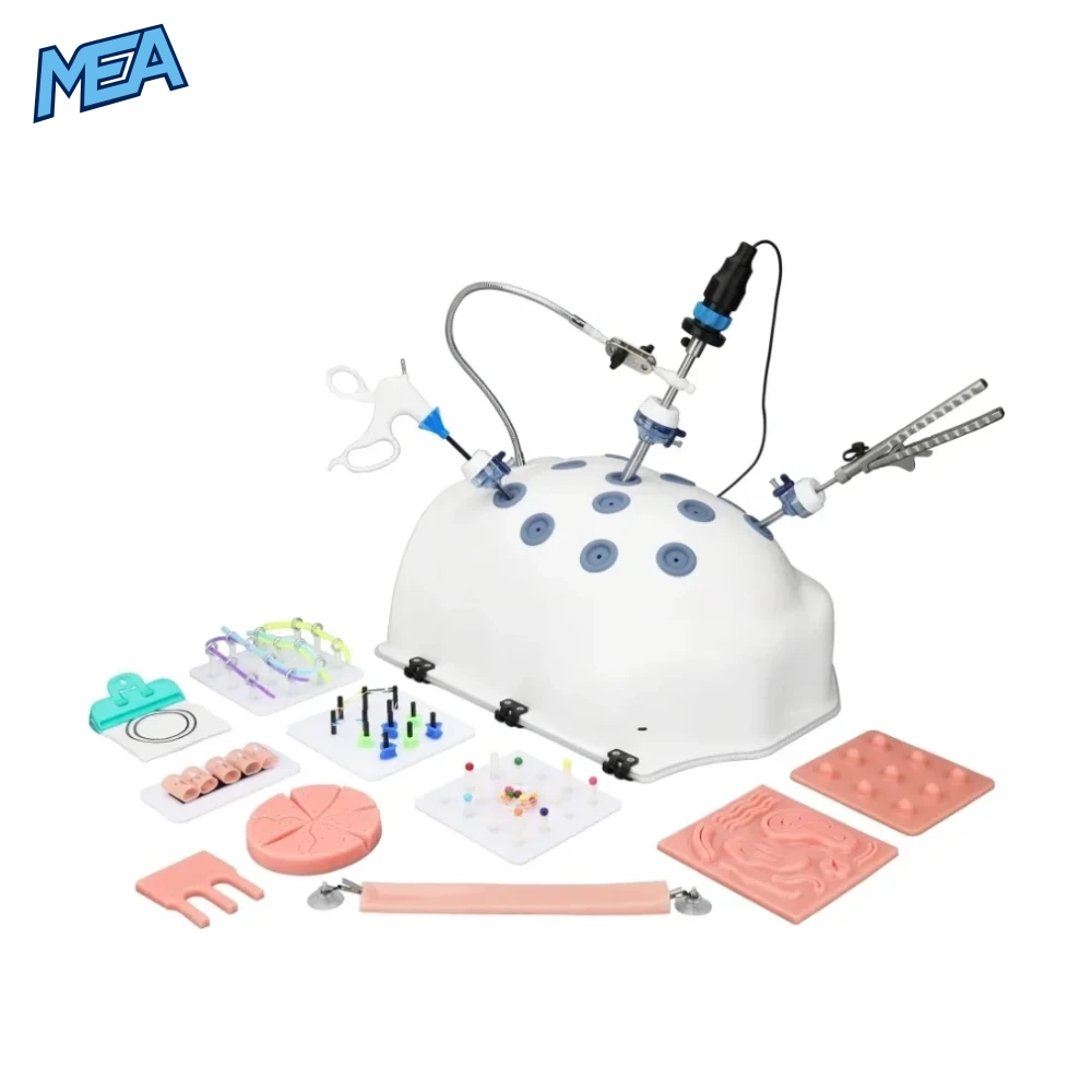 Laparoscopic Simulator Training Box 11 Module High Simulation Surgical Trainer 1 laparoscopic simulator training box full kit with dome trainer, camera, instruments and modules