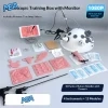 laparoscopic trainer box simulator with HD monitor, 15 training modules, laparoscopic instruments and endoscopy camera for surgical skills practice.
