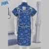 Lead Vest and Skirt X-Ray Apron 0.25/0.35/0.5mm Pb Two-Piece Radiation Protection (FH, S/M/L, Custom Prints) 4 Lead vest and skirt X-ray apron with thyroid collar in blue sun and moon print