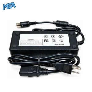 Leica MEB115 microscope LED light power supply showing 6-pin round connector and rating label