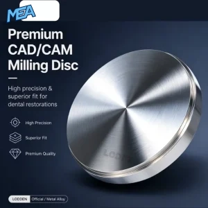 LODDEN 98mm GR5 Titanium Disc CAD CAM Grade 5 Titanium Block for Implant Abutments, Crowns and Dental Framework Milling