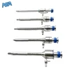 Magnetic laparoscopic trocars 5mm and 10mm with safety screw and cross spring design for minimally invasive surgery