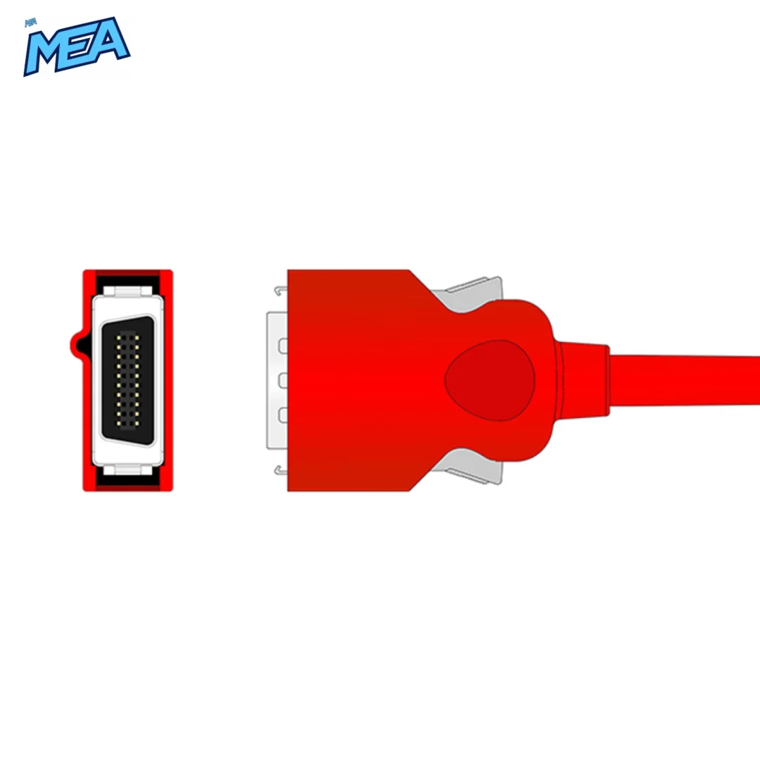 Adult Soft Tip SpO2 Sensor 3.0m for Masimo Red DBI-DC8 Reusable, Technology: SET 2 Masimo SpO2 sensor connector diagram