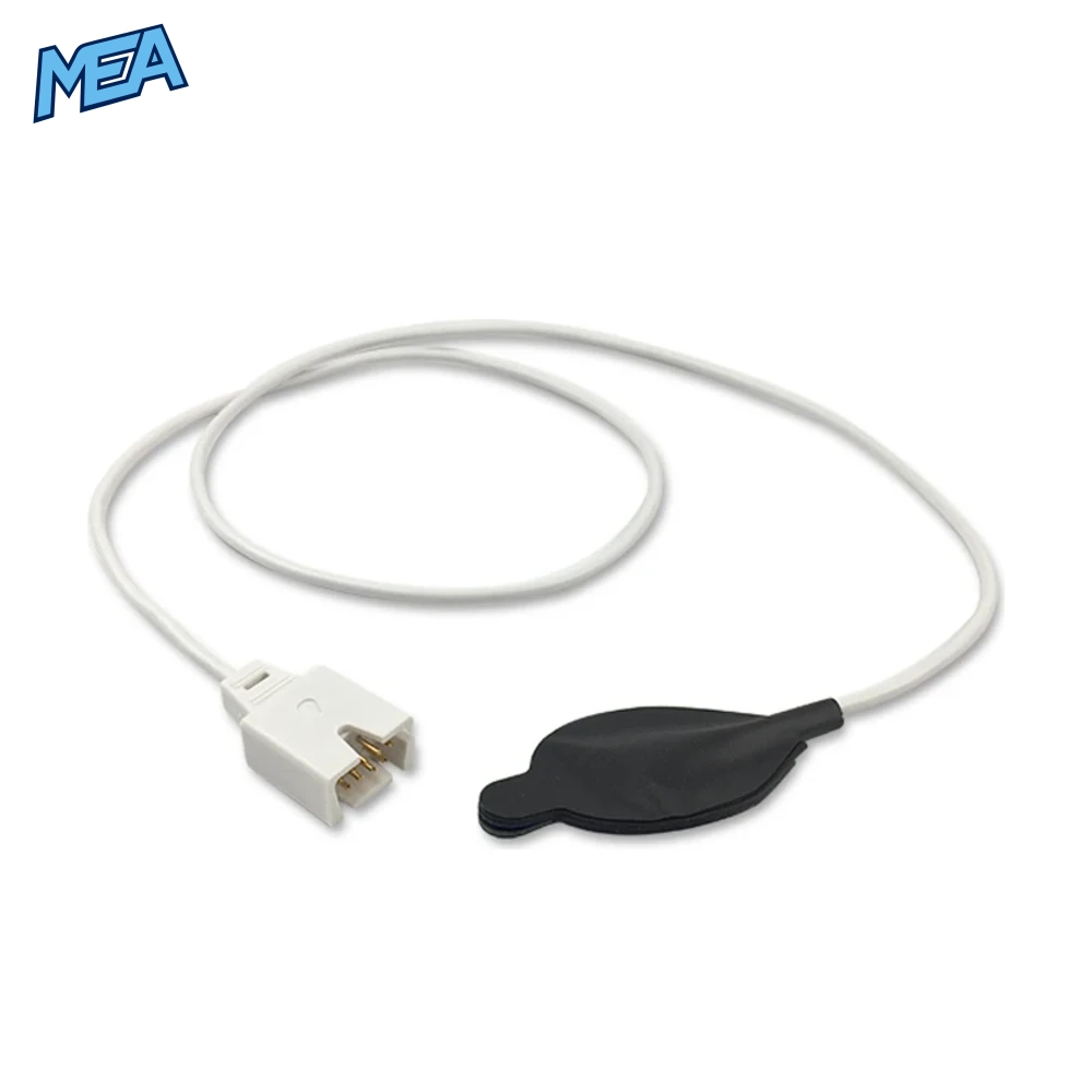 Masimo 3858 LNCS TFA-1 All Sizes Forehead SpO2 Sensor 0.9m (Disposable Box of 10 New) 2 Masimo TFA-1 forehead pulse oximetry sensor back view with LNCS connector