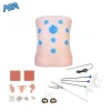 Foldable Laparoscopic Simulator Training Box For Endoscopic Surgical Skills Training 5 MEA Laparoscopic Simulator Training Box with silicone abdomen model, instrument ports, endoscope camera, and full surgical tool accessories