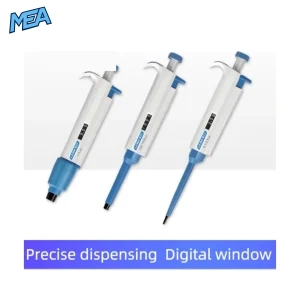 MEA Single Channel Adjustable Micropipette with digital volume display 1-5ml, 100-1000μl, 0.1-2.5μl
